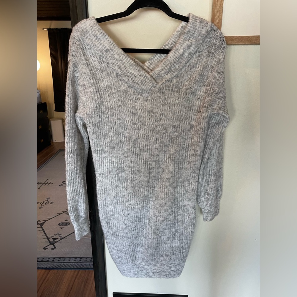 Nordstrom heather gray sweater dress